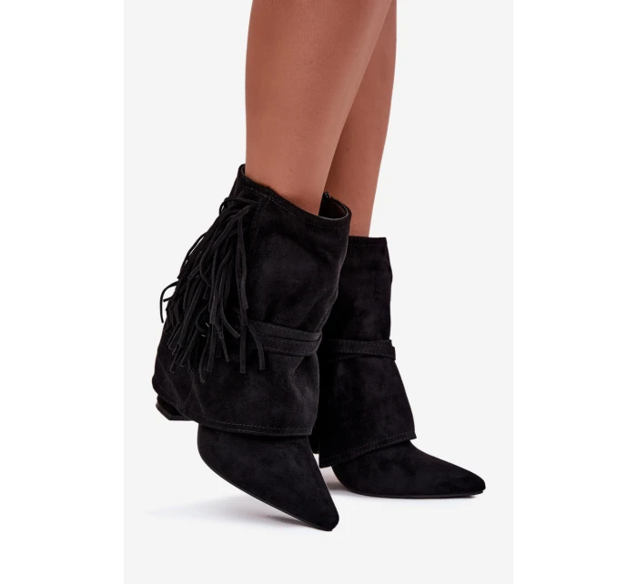 Dámské Kotníkové Boty S A Zlatými Přezkami model 21709054 - Boto Dámské Kotníkové Boty S A Zlatými Přezkami model 21709054 - Boto