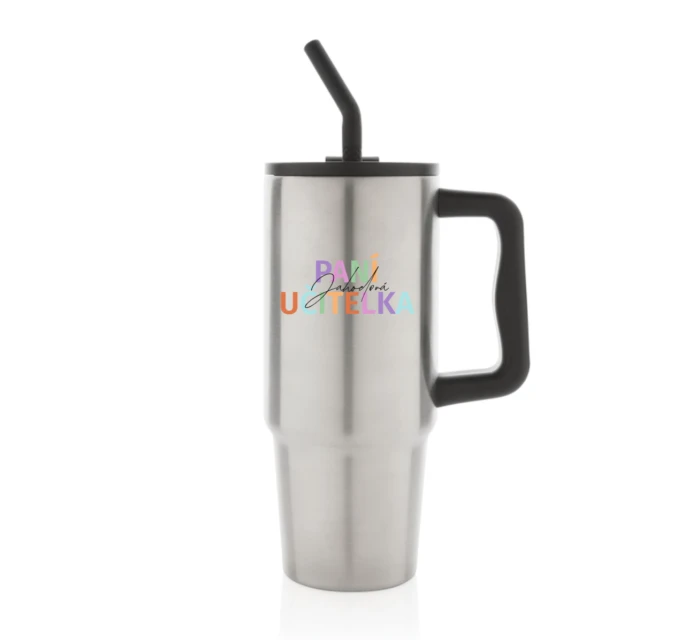 Personalizovaná termoska s barevným víčkem pro paní učitelku/pana učitele