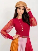 Dámská halenka RV BZ 5192.16 Bordó - Rue Paris Dámská halenka RV BZ 5192.16 Bordó - Rue Paris