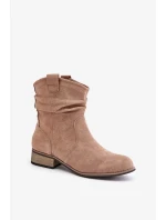 Dámské kotníkové boty 24BT02-3046 Hnědá taupe - Jezzi