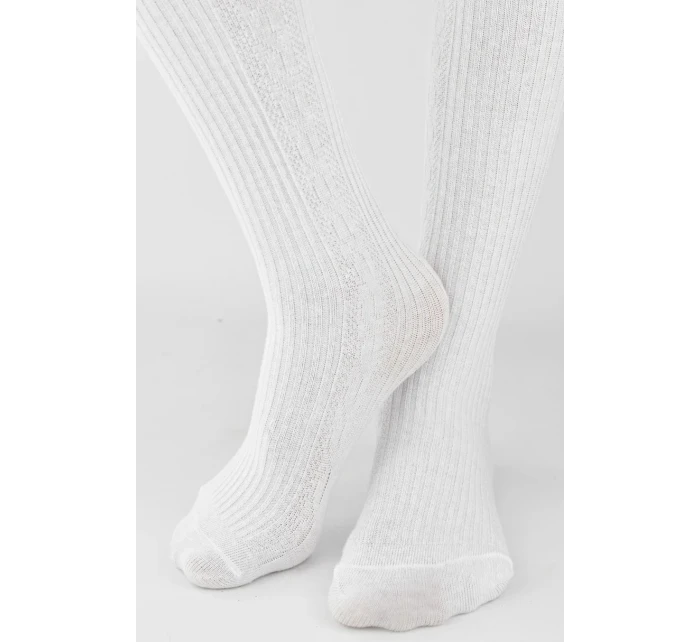 ŽEBROVANÉ KOSTKOVANÉ PUNČOCHÁČE RB011 6-11 LET