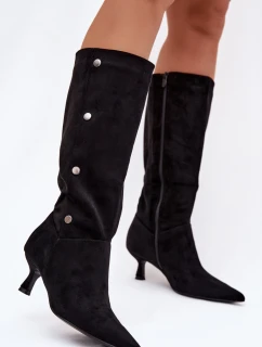 Kozačky na podpatku  model 221905 Step in style