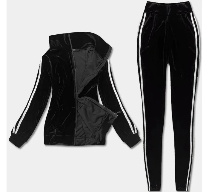 Černo-bílý sportovní komplet s legínami (YP-9967) Černo-bílý sportovní komplet s legínami (YP-9967)