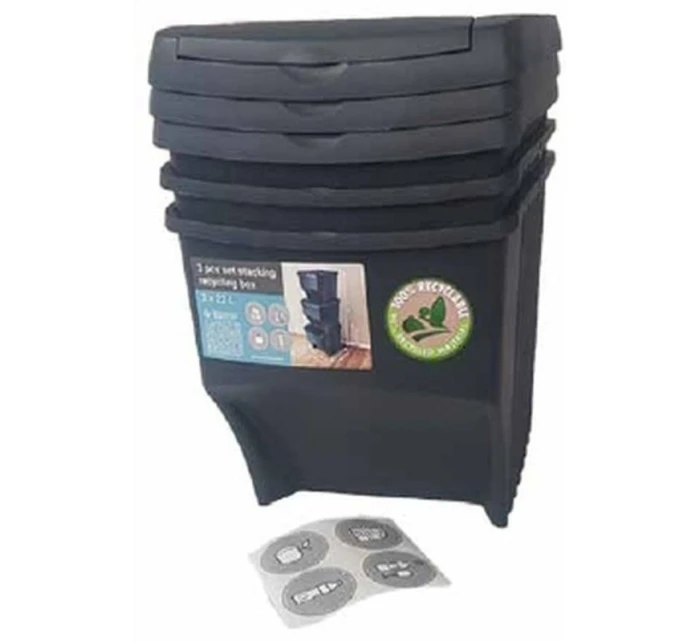 KOŠ 22 L SADA 3 KS ANTRACITOVÝ KOŠ 22 L SADA 3 KS ANTRACITOVÝ