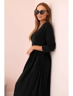 Šaty dlouhé na ramínka švestková Šaty dlouhé na ramínka švestková