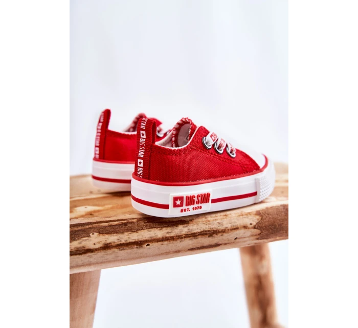Dětské látkové tenisky BIG STAR KK374051 červená Dětské látkové tenisky BIG STAR KK374051 červená