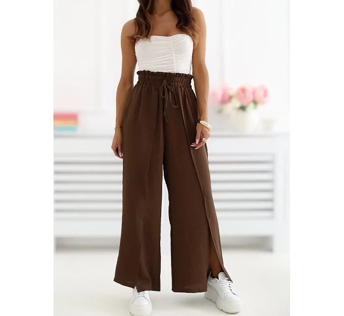 Spodnie CS SP model 22099801 ciemny brązowy - FPrice Spodnie CS SP model 22099801 ciemny brązowy - FPrice