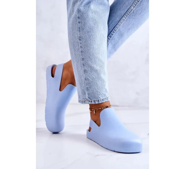 Módní gumové dřeváky modre Meriko Módní gumové dřeváky modre Meriko