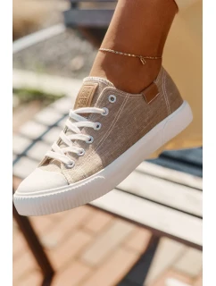 Dámské látkové tenisky Big Star – béžové