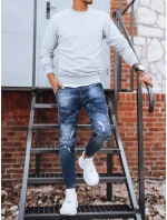 Pánské bojové džínové kalhoty modré Dstreet UX3281