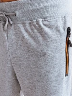 Pánské světle šedé teplákové kraťasy Dstreet model 21968973 - FashionStreet