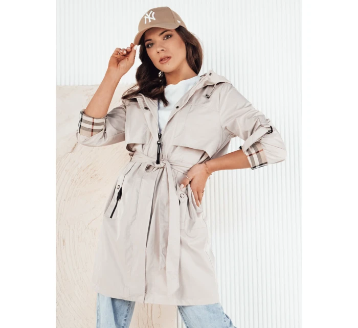 Dámská přechodná bunda parka ecru Dstreet model 21974264 - FashionStreet
