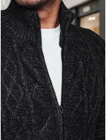 Pánský rozepínací svetr tmavě šedý FashionStreet WX2252z Pánský rozepínací svetr tmavě šedý FashionStreet WX2252z