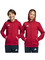 Dětská mikina adidas Entrada 26 Full Zip Hoodie červená KH1781