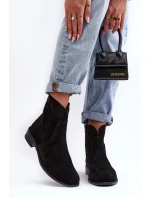 Kožené dámské boty na zip černé Nicole model 21636144 - Boto Kožené dámské boty na zip černé Nicole model 21636144 - Boto