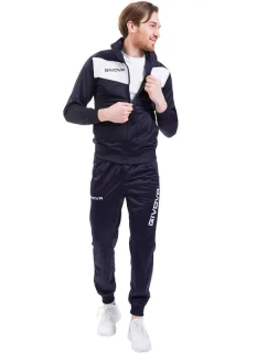 Pánská tepláková souprava Tuta Visa  tmavě modrá s bílou  model 21859157 - Givova