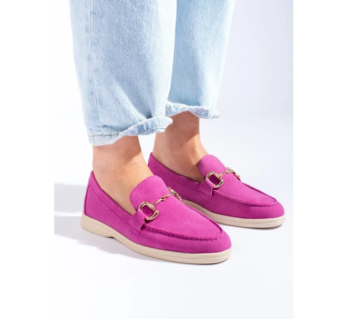 Originální polobotky dámské růžové bez podpatku Originální polobotky dámské růžové bez podpatku