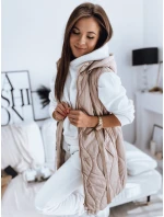 Dámská prošívaná vesta WELIA béžová FashionStreet TY3295