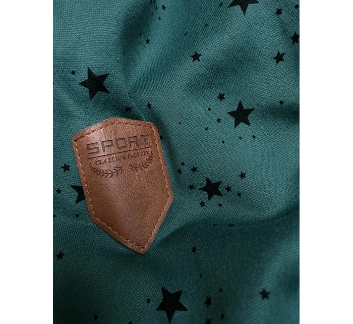 Zelená dámská mikina s kapucí a se vzorem model 21308818 - 6&8 Fashion