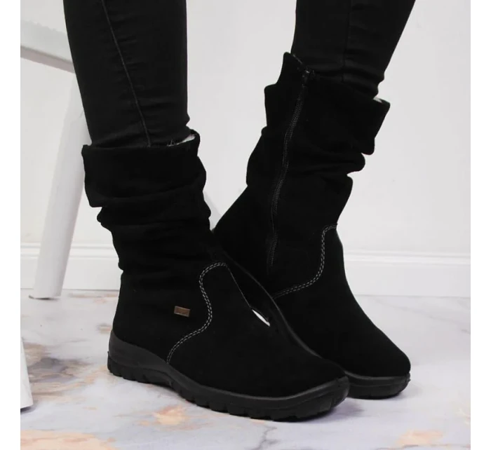 W zateplené kožené boty model 20469716 - Rieker