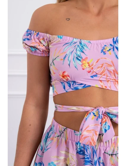 Fialová květinová sada Fialová květinová sada