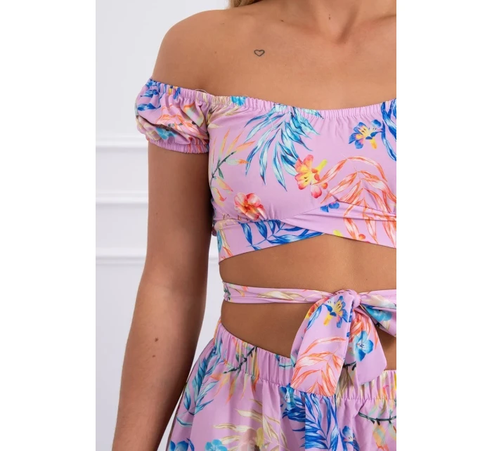 Fialová květinová sada Fialová květinová sada