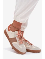 Kožené semišové dámské tenisky Big Star model 22042808 béžové - Big Star Shoes