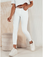CLARET dámské džínové kalhoty bílé Dstreet UY1928