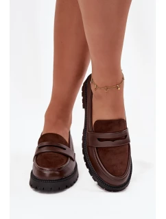 Dámské mokasíny z eko kůže Cailen – čokoládové
