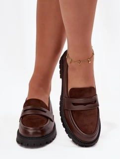 Dámské mokasíny z eko kůže Cailen – čokoládové