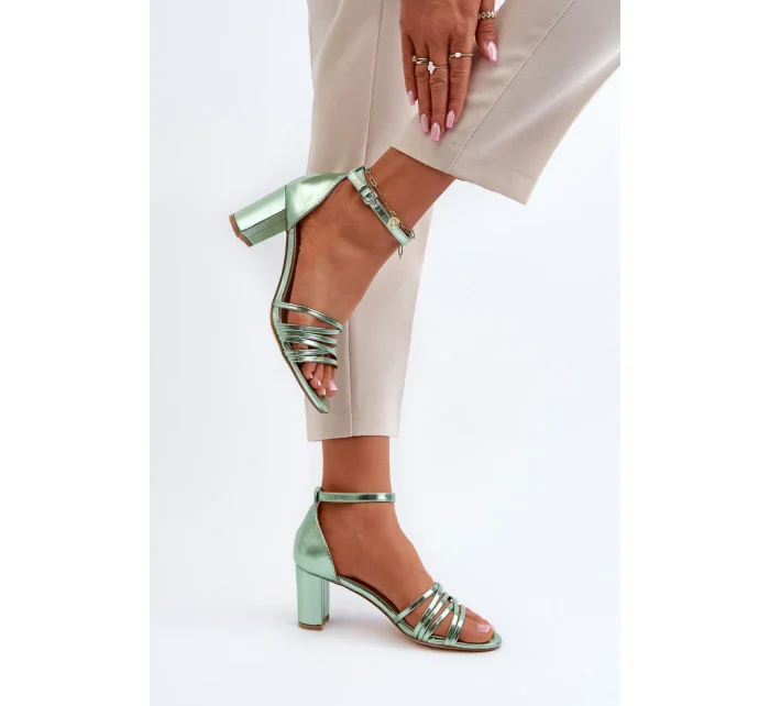 Sandály na podpatku model 194991 Step in style Sandály na podpatku model 194991 Step in style