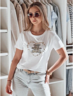 TEDDYCAP dámské tričko s medvídkem bílé FashionStreet RY2745