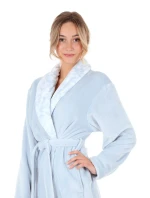 Dámský župan Flora 2556 jednobarevný ledově modrá - Vestis Dámský župan Flora 2556 jednobarevný ledově modrá - Vestis