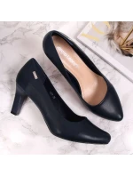 Sergio Leone tmavě modré lodičky na jehlovém podpatku Sergio Leone tmavě modré lodičky na jehlovém podpatku