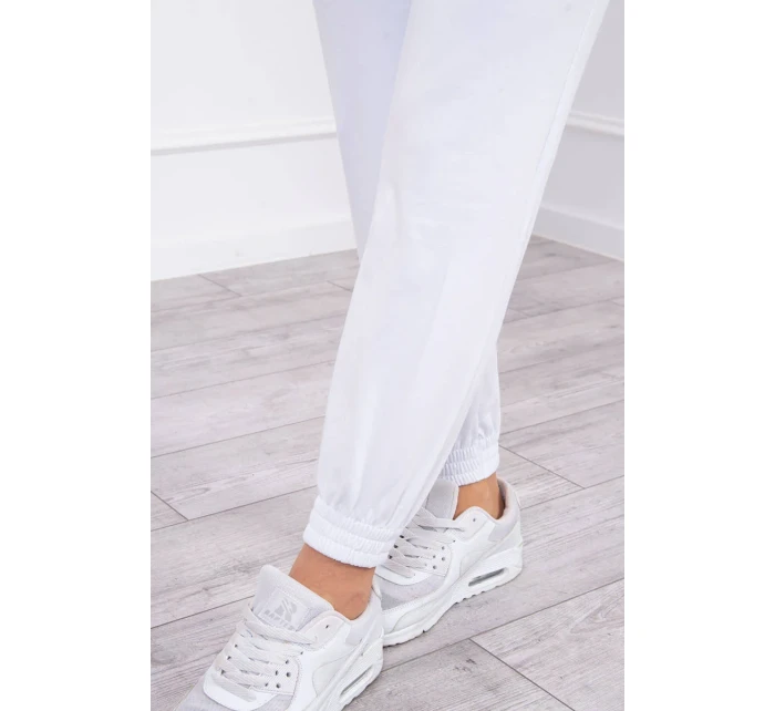 Sada s halenkou top bílá