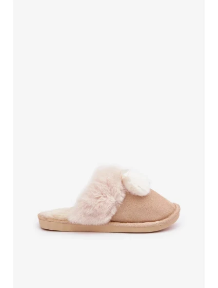 Dámské Pantofle S Kožešinou Béžové Nartani Dámské Pantofle S Kožešinou Béžové Nartani