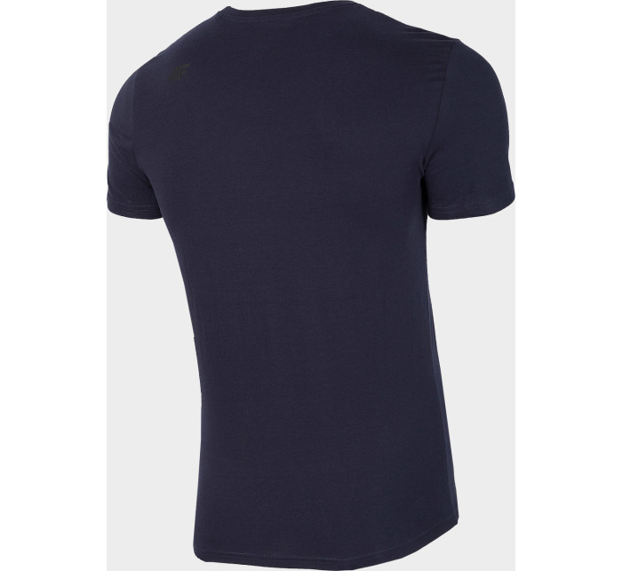 Pánské bavlněné tričko model 18653379 Tmavě modré - 4F