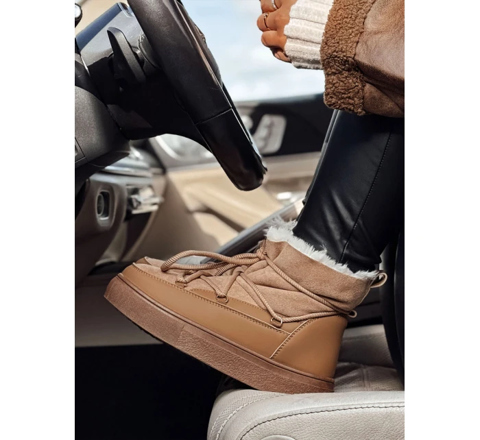 Dámské zateplené sněhule LUXSNUG camel FashionStreet ZY0570