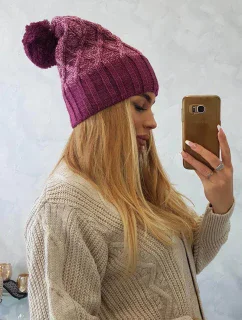 Milano fleecová čepice K203 pink model 18749975 pink - K-Fashion