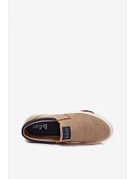 Pánské tenisky Slip On Lee Cooper LCW-26-02-4089 Béžové Pánské tenisky Slip On Lee Cooper LCW-26-02-4089 Béžové