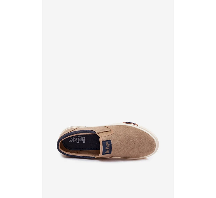 Pánské tenisky Slip On Lee Cooper LCW-26-02-4089 Béžové Pánské tenisky Slip On Lee Cooper LCW-26-02-4089 Béžové