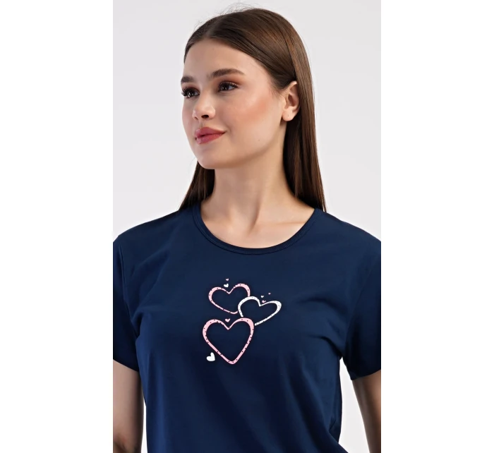 Dámské domácí šaty s tříčtvrtečním rukávem Lekníny