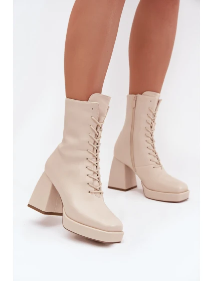 Boty na podpatku model 217785 Step in style Boty na podpatku model 217785 Step in style