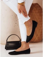 Dámské semišové baleríny s plochým podpatkem GLAMINO černé FashionStreet ZY0763 Dámské semišové baleríny s plochým podpatkem GLAMINO černé FashionStreet ZY0763