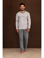 Pyžamo Regina 6010 dlouhé rukávy, velikosti M–3XL, Z26