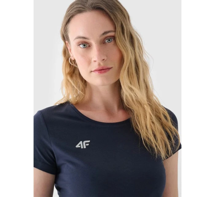 Dámské hladké tričko slim 4F NOSH4TSD001B-31S
