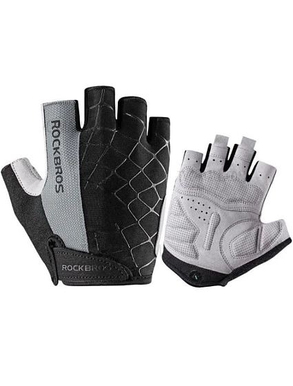 Cyklistické rukavice Rockbros S109GR velikost XL - šedé