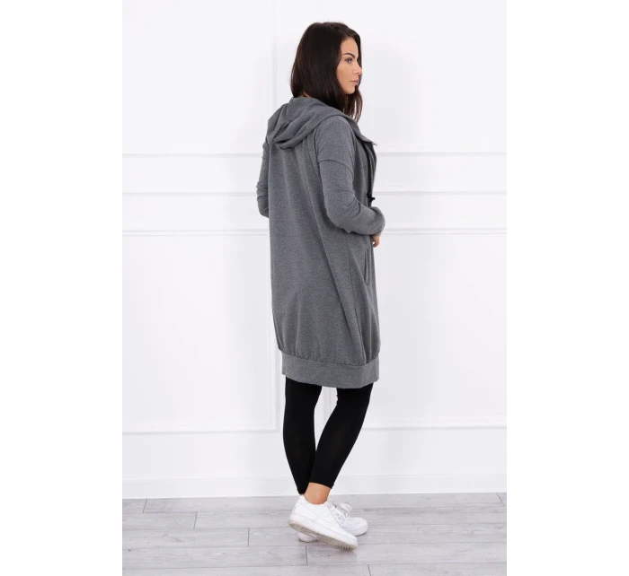 Mikina s kapucí graphite melange