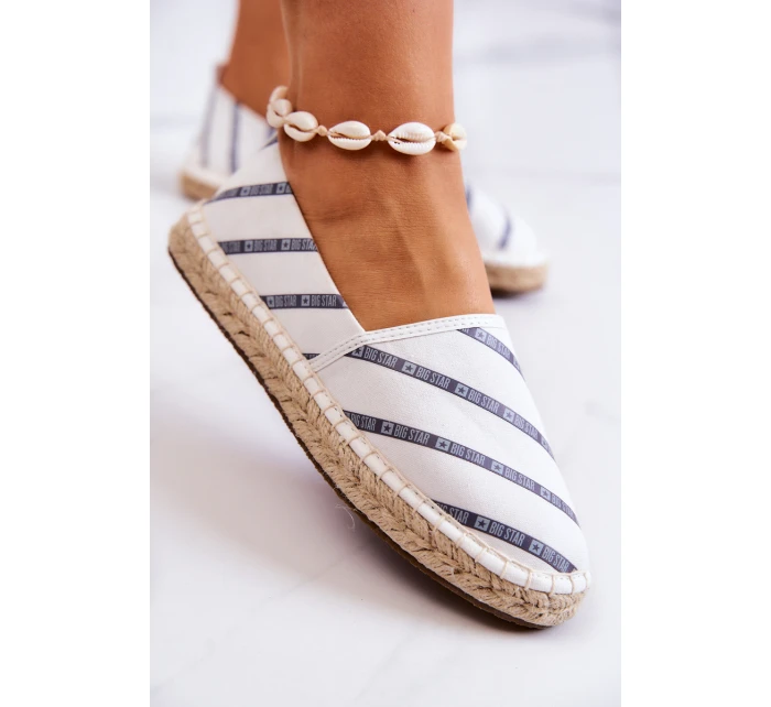 Dámské klasické espadrilky Big Star model 21580313 Bílé - Big Star Shoes Dámské klasické espadrilky Big Star model 21580313 Bílé - Big Star Shoes