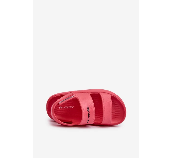 Lehké Pěnové Sandály Na Suchý Zip Růžové model 21658659 - Boto Lehké Pěnové Sandály Na Suchý Zip Růžové model 21658659 - Boto